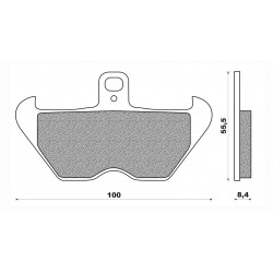 Τακάκια Daytona 36657 (FA407)(FD237) Τακάκια Daytona 36657 (FA407)(FD237)